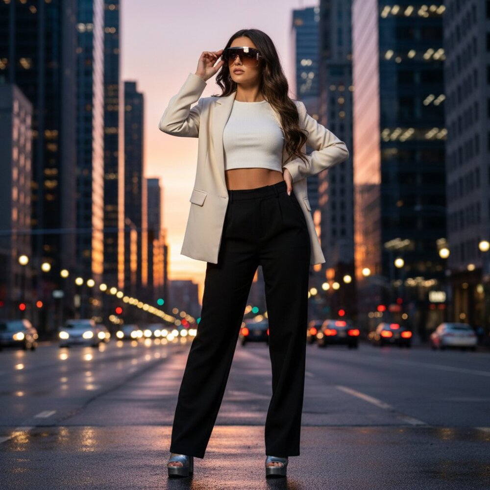 NEW Elite Panorama Oversized Trendy Designer Style Sunglasses - ROSE